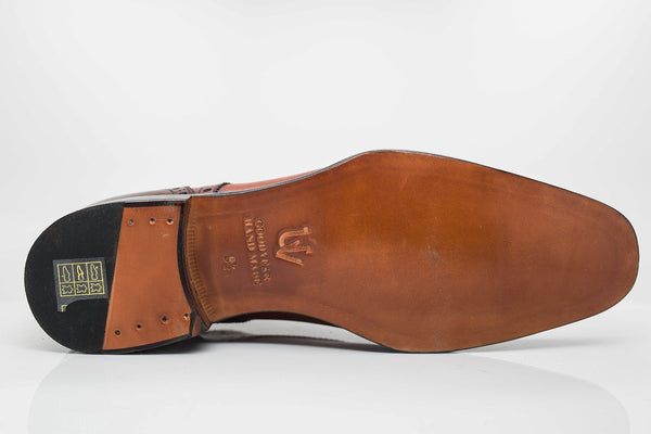 Ugo Vasare Burnished Calfskin Oxford - Caramel