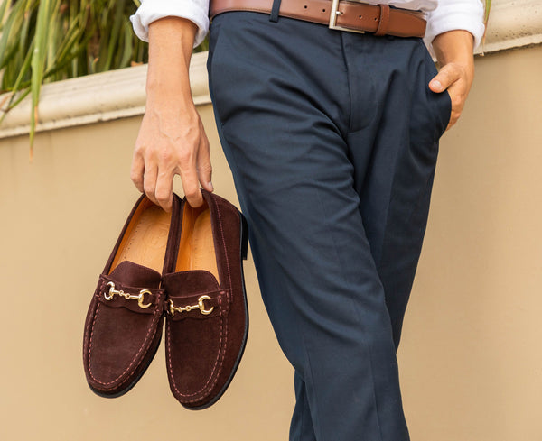 Pelle Suede Loafer - Dark/Brown