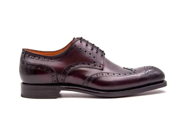 Ugo Vasare Calfskin Wingtip Oxford - Burgundy