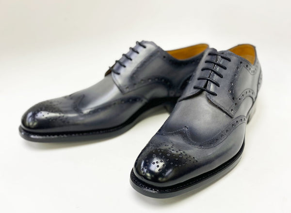 Ugo Vasare Calfskin Wingtip Oxford - Grey