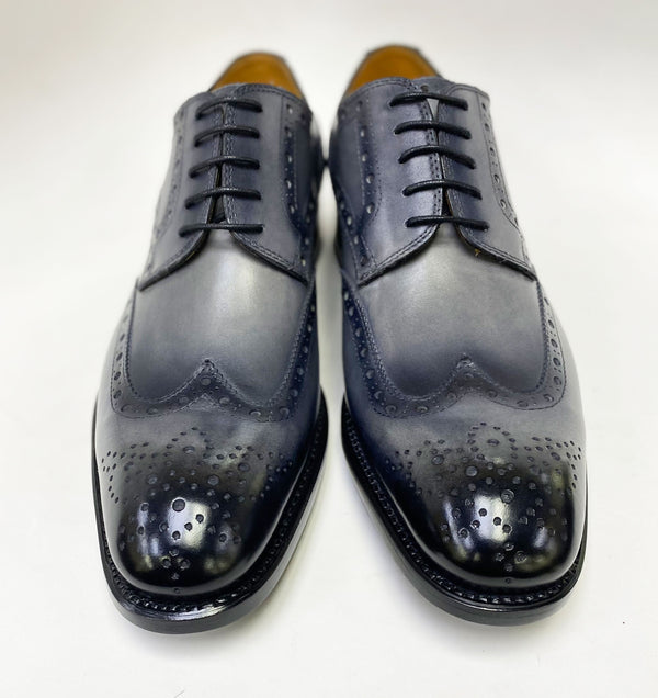 Ugo Vasare Calfskin Wingtip Oxford - Grey