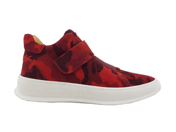 C&E Camoflage Suede Sneaker - Red