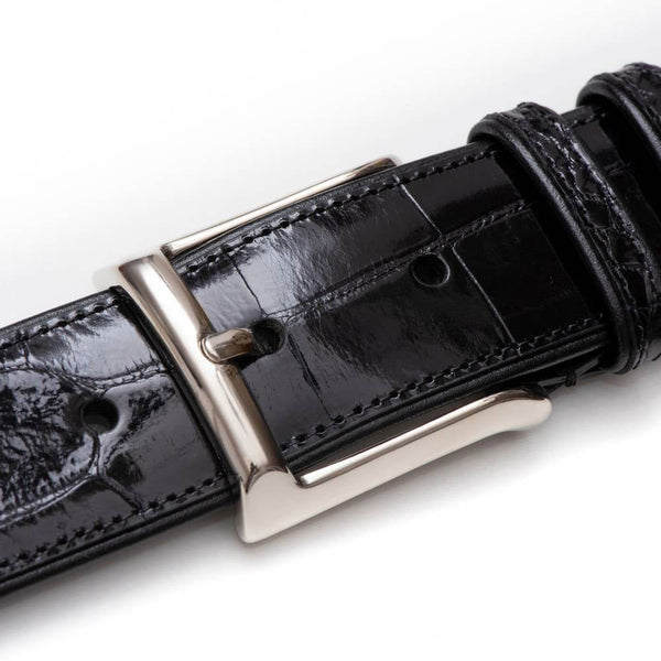 Mezlan Alligator Belt - Black