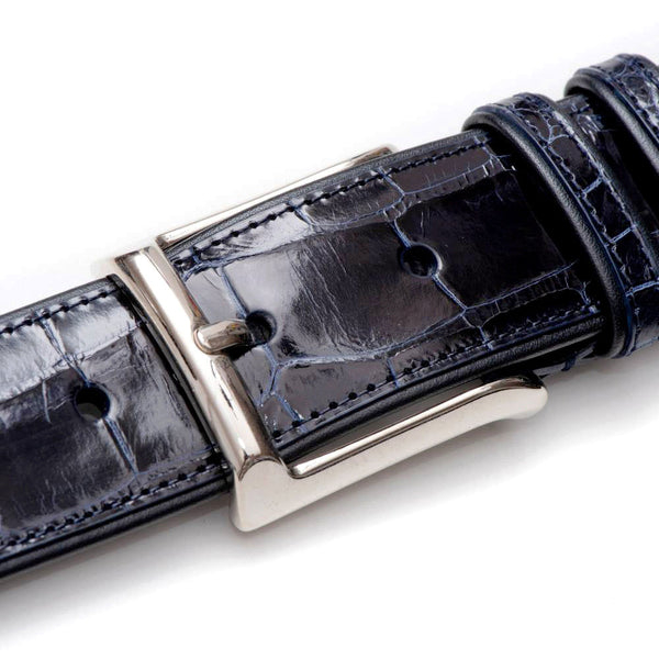 Mezlan Alligator Belt - Blue