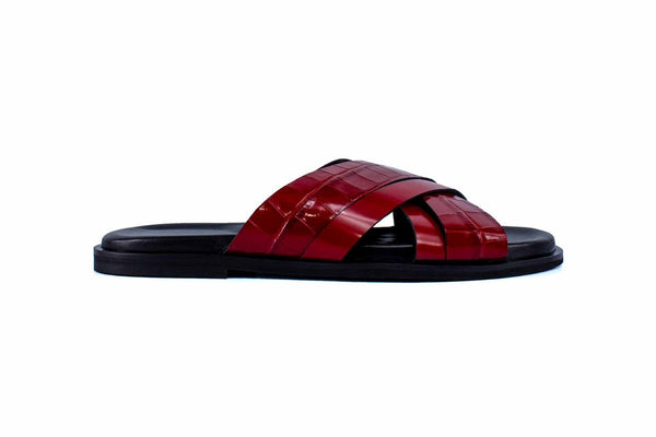 Pelle Aruba Calfskin Sandal - Red