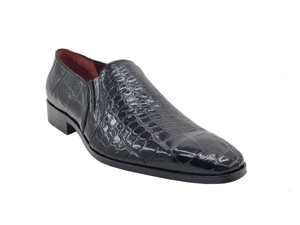 Pelle Exotics Bellini Alligator Loafer - Black