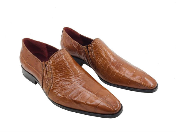 Pelle Exotics Bellini Alligator Loafer - Cognac