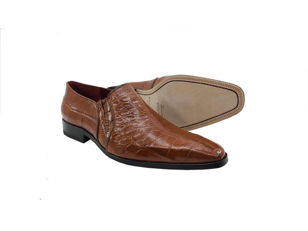 Pelle Exotics Bellini Alligator Loafer - Cognac