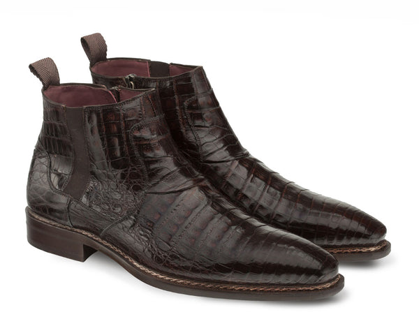 Mezlan Blackmore Crocodile Boot - Brown