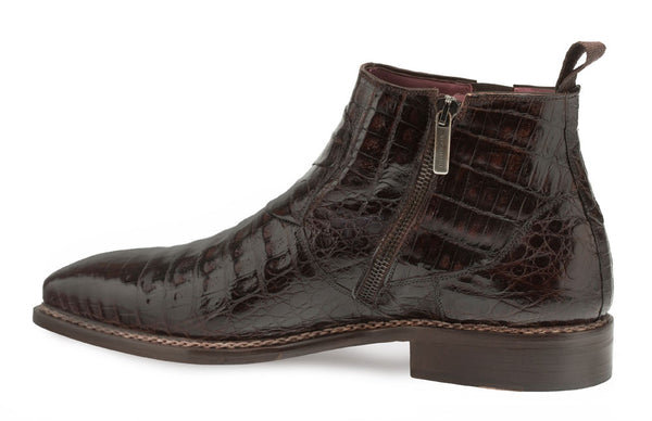 Mezlan Blackmore Crocodile Boot - Brown
