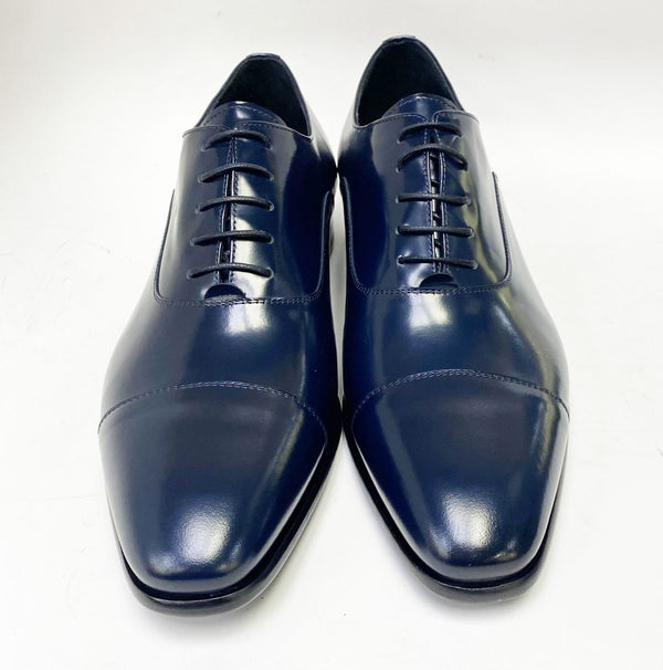 Corrente Cordovan Leather Oxford - Blue
