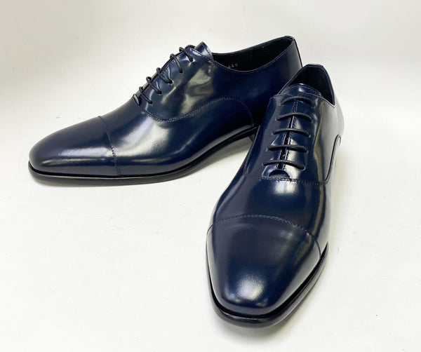 Corrente Cordovan Leather Oxford - Blue