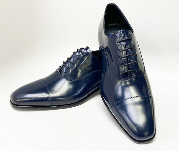 Corrente Cordovan Leather Oxford - Blue