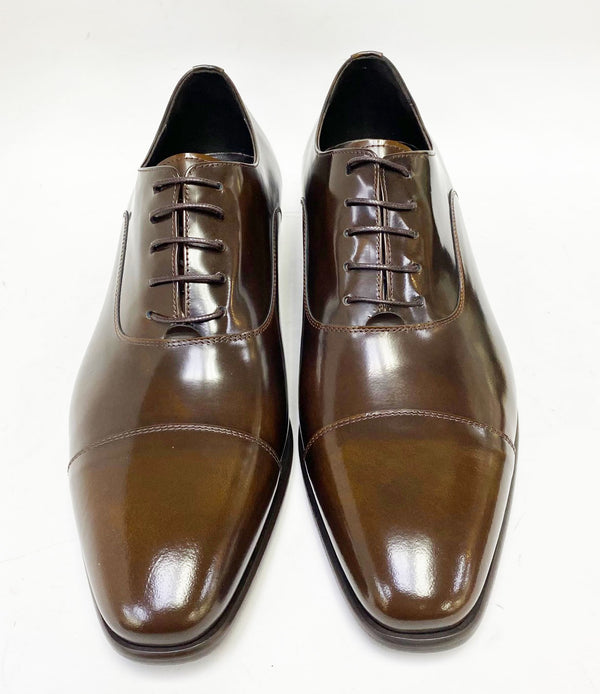 Corrente Cordovan Leather Oxford - Brown