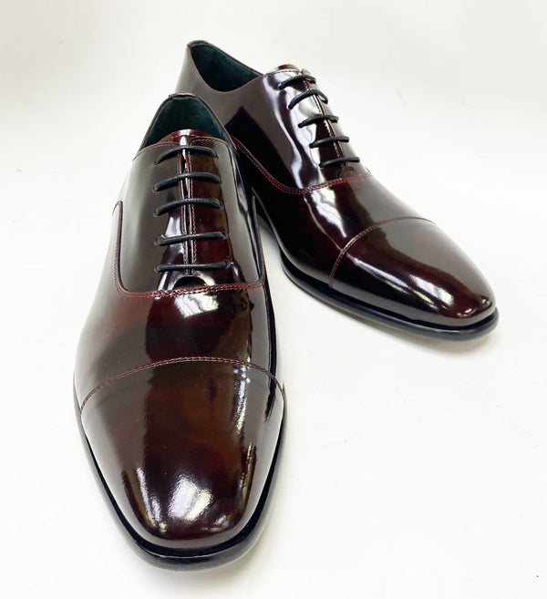 Corrente Cordovan Leather Oxford - Burgundy