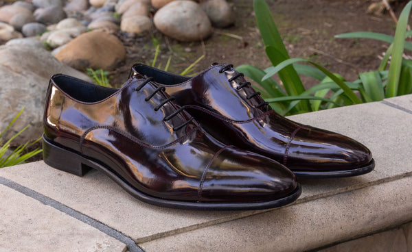 Corrente Cordovan Leather Oxford - Burgundy
