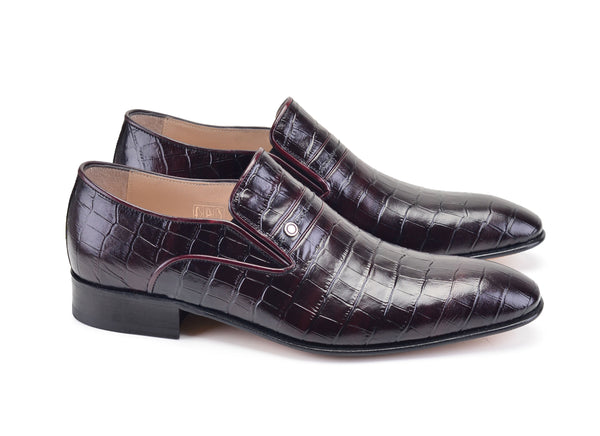 Corrente Shoes Calfskin Loafer - Burgundy