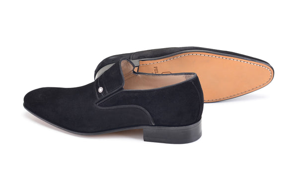 C&E Velvet Loafer - Black