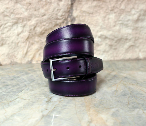 Maurice Leather Oxford - Purple