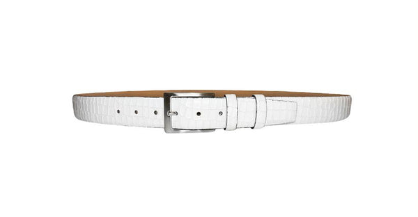 Corrente Calfskin Belt - White