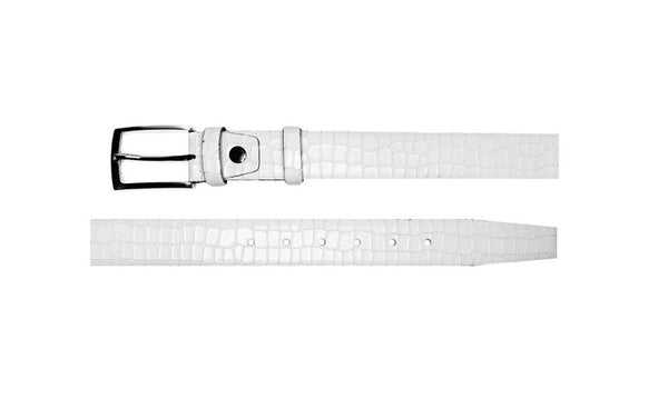 Corrente Calfskin Belt - White