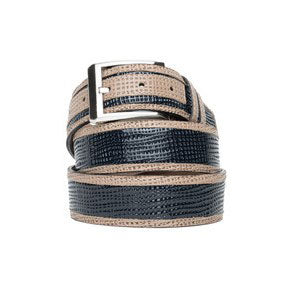 Corrente Perforated Calfskin Sandal - Navy