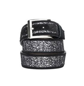 Corrente Linen Calfskin Sandal - Black