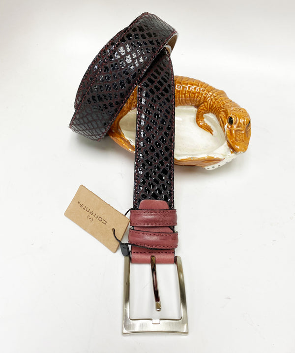Corrente Calfskin Sandal - Burgundy