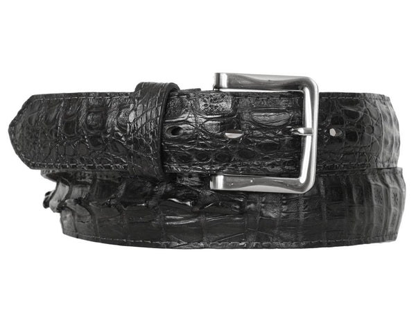 Maurice Crocodile Belt - Black