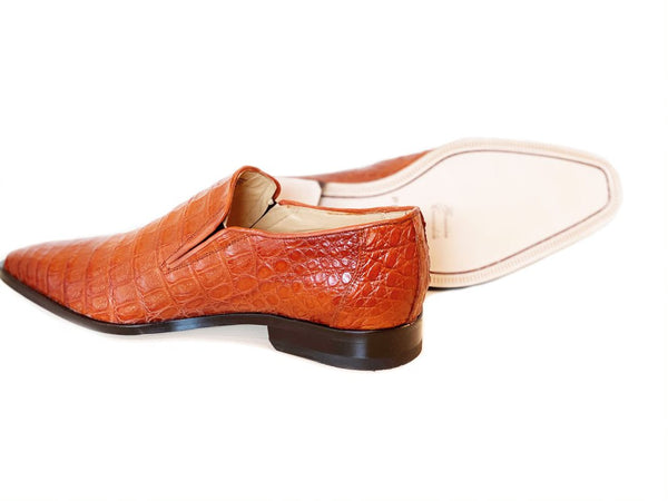 Pelle Exotics Crocodile Loafer - Tan