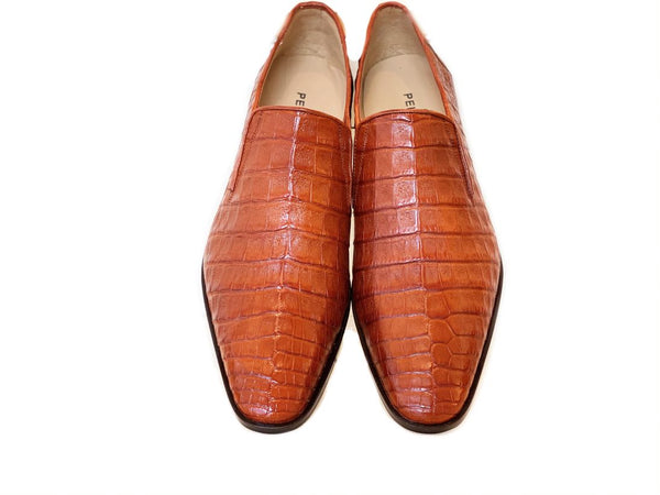 Pelle Exotics Crocodile Loafer - Tan