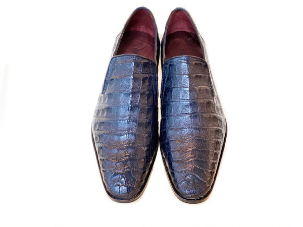 Pelle Exotics Crocodile Loafer - Blue