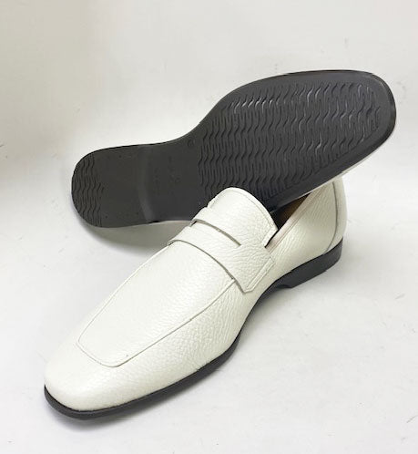 Mezlan Deerskin Penny Loafer - Bone