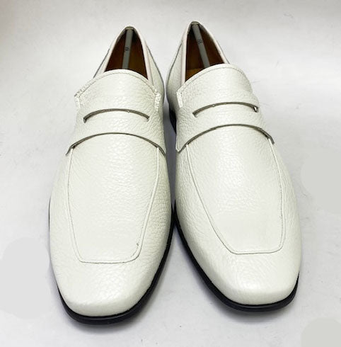 Mezlan Deerskin Penny Loafer - Bone