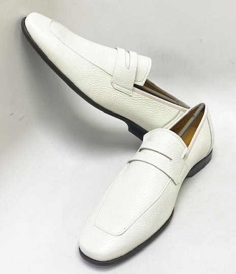 Mezlan Deerskin Penny Loafer - Bone