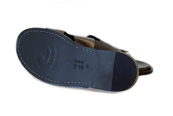 Pelle Egea Calfskin Sandal - Black