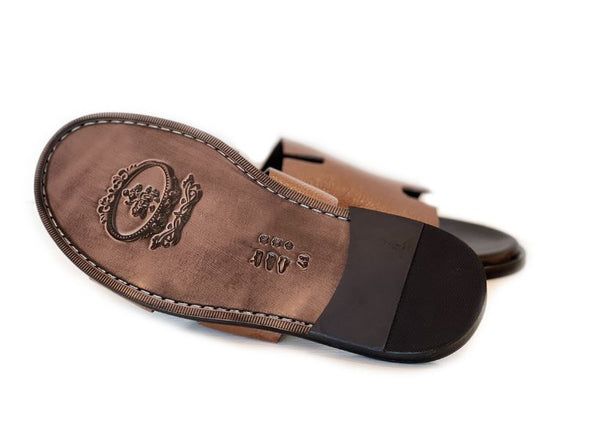 Pelle Egea Calfskin Sandal - Tan
