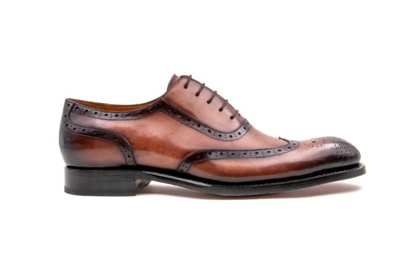 Ugo Vasare Calfskin Wingtip Oxford - Walnut