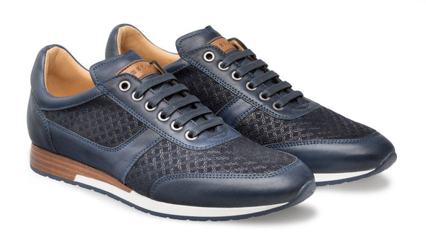 Mezlan Maxim Suede Sneaker - Blue