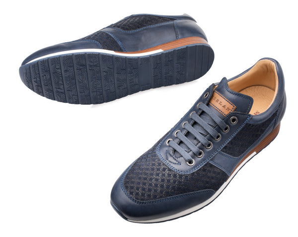 Mezlan Maxim Suede Sneaker - Blue