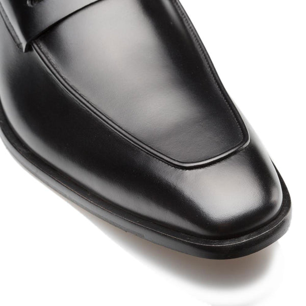 Mezlan Calfskin Penny Loafer - Black