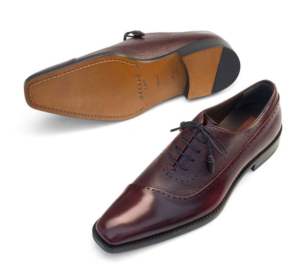 Mezlan Postdam Calfskin Oxford - Burgundy