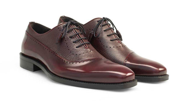 Mezlan Postdam Calfskin Oxford - Burgundy