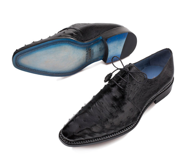 Mezlan Tillson Ostrich Oxford - Black