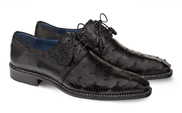 Mezlan Tillson Ostrich Oxford - Black