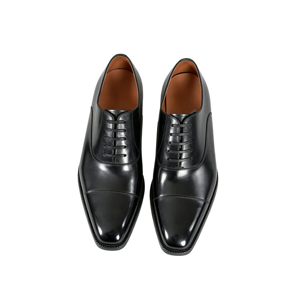Maurice E Leather Lace-Up Oxford - Black