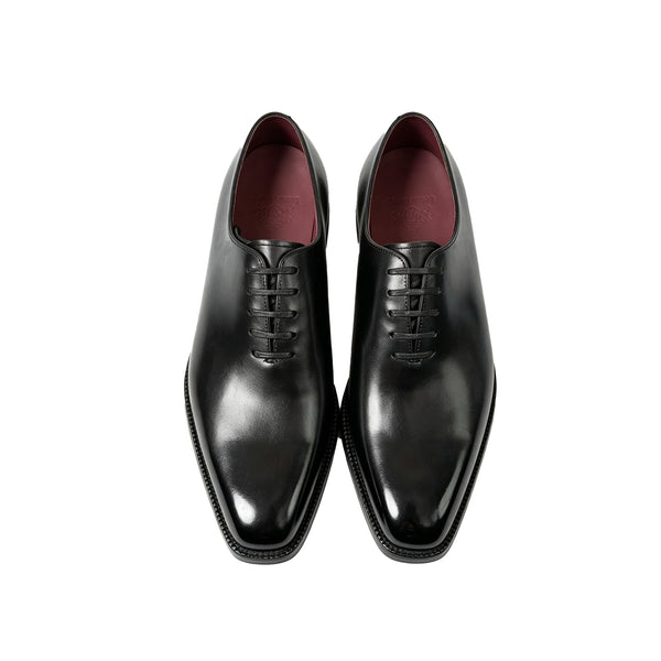 Maurice E Leather Lace-Up Oxford - Black