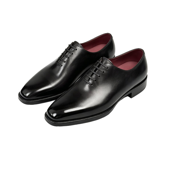 Maurice E Leather Lace-Up Oxford - Black