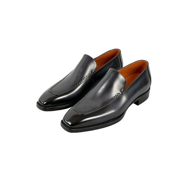 Maurice E Leather Venetian Loafer - Black
