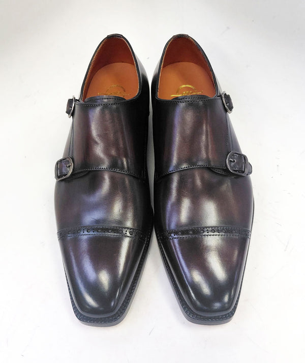 Maurice Leather Double Monkstrap - Brown